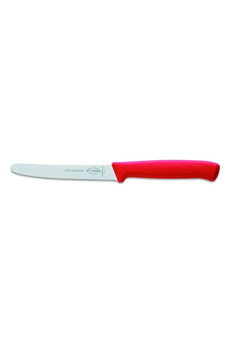ProDynamic Çok Amaçlı Tırtıklı Bıçak 11 cm Kırmızı