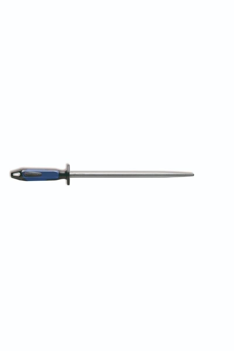 Regular Cut Bileme Çeliği (Masat) 30 cm yuvarlak-mavi sap