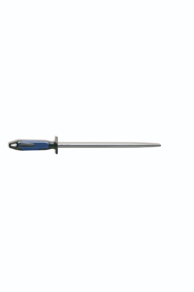 Regular Cut Bileme Çeliği (Masat) 30 cm yuvarlak-mavi sap
